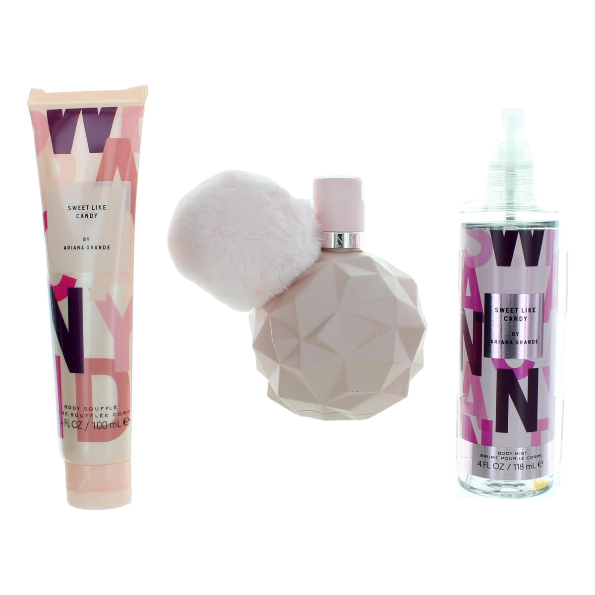 Sweet Like Candy by Ariana Grande, 3 Piece Gift Set for Women - Pertinacia Perfume