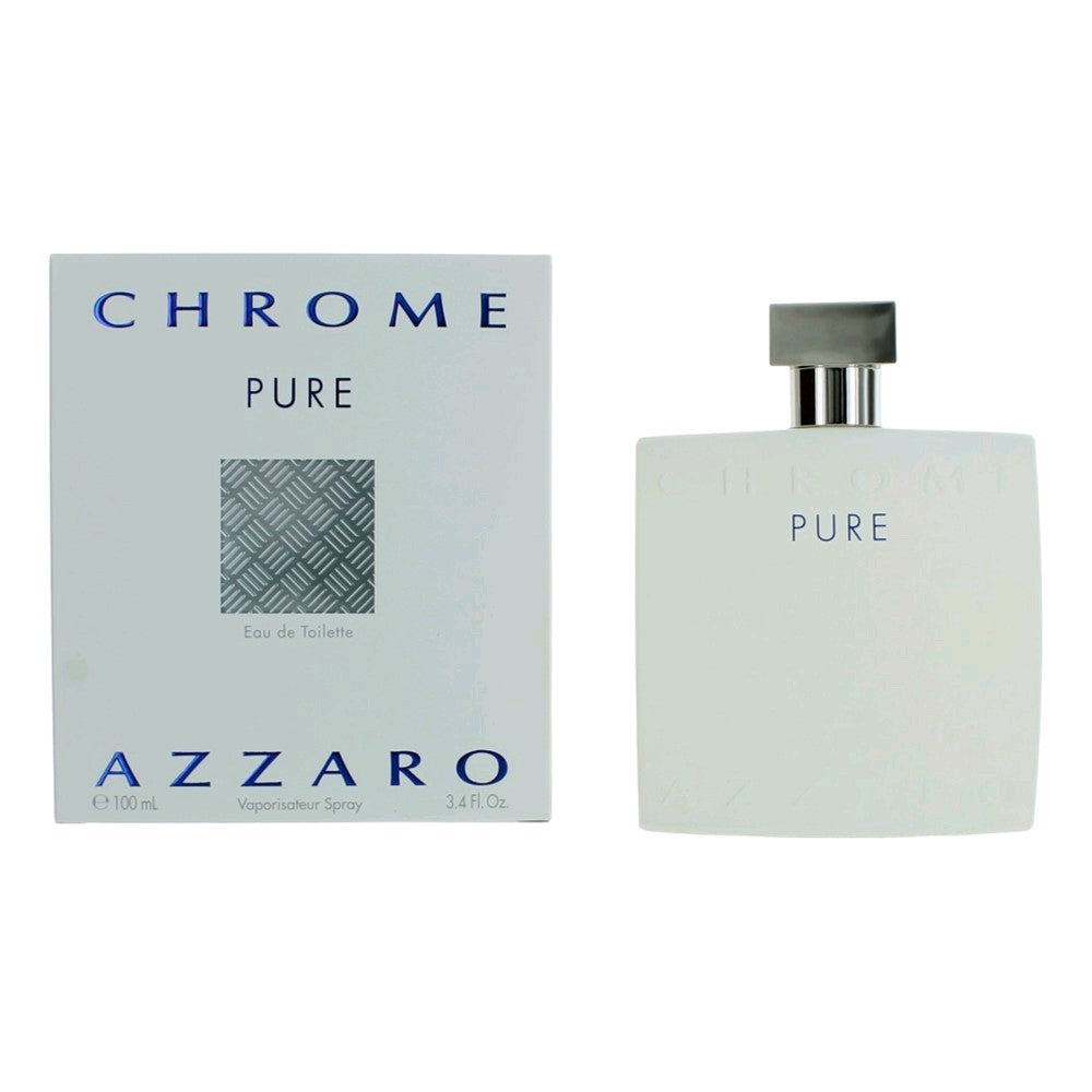 Chrome Pure by Azzaro, 3.4 oz EDT Spray for Men - Pertinacia Perfume