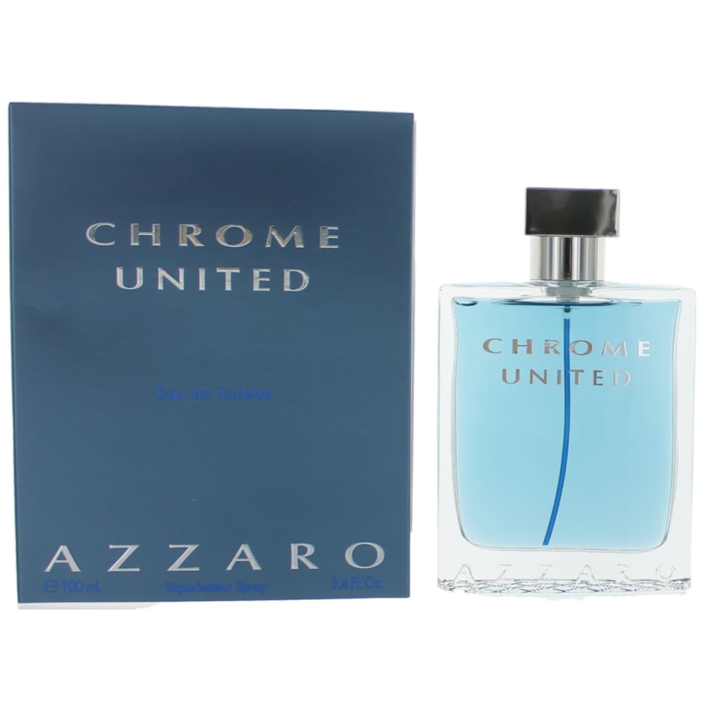 Chrome United by Azzaro, 3.4 oz EDT Spray for Men - Pertinacia Perfume
