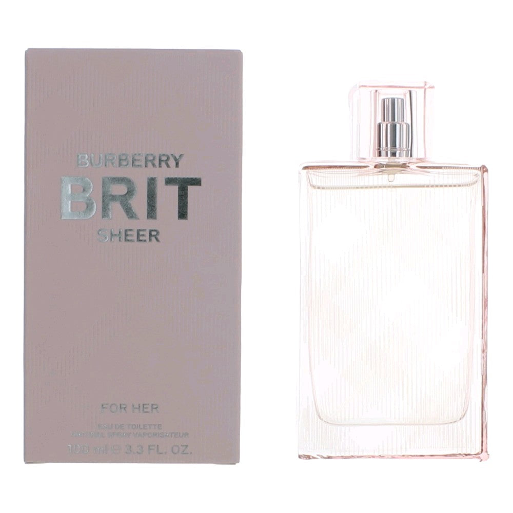 Brit Sheer by Burberry, 3.3 oz EDT Spray for Women - Pertinacia Perfume