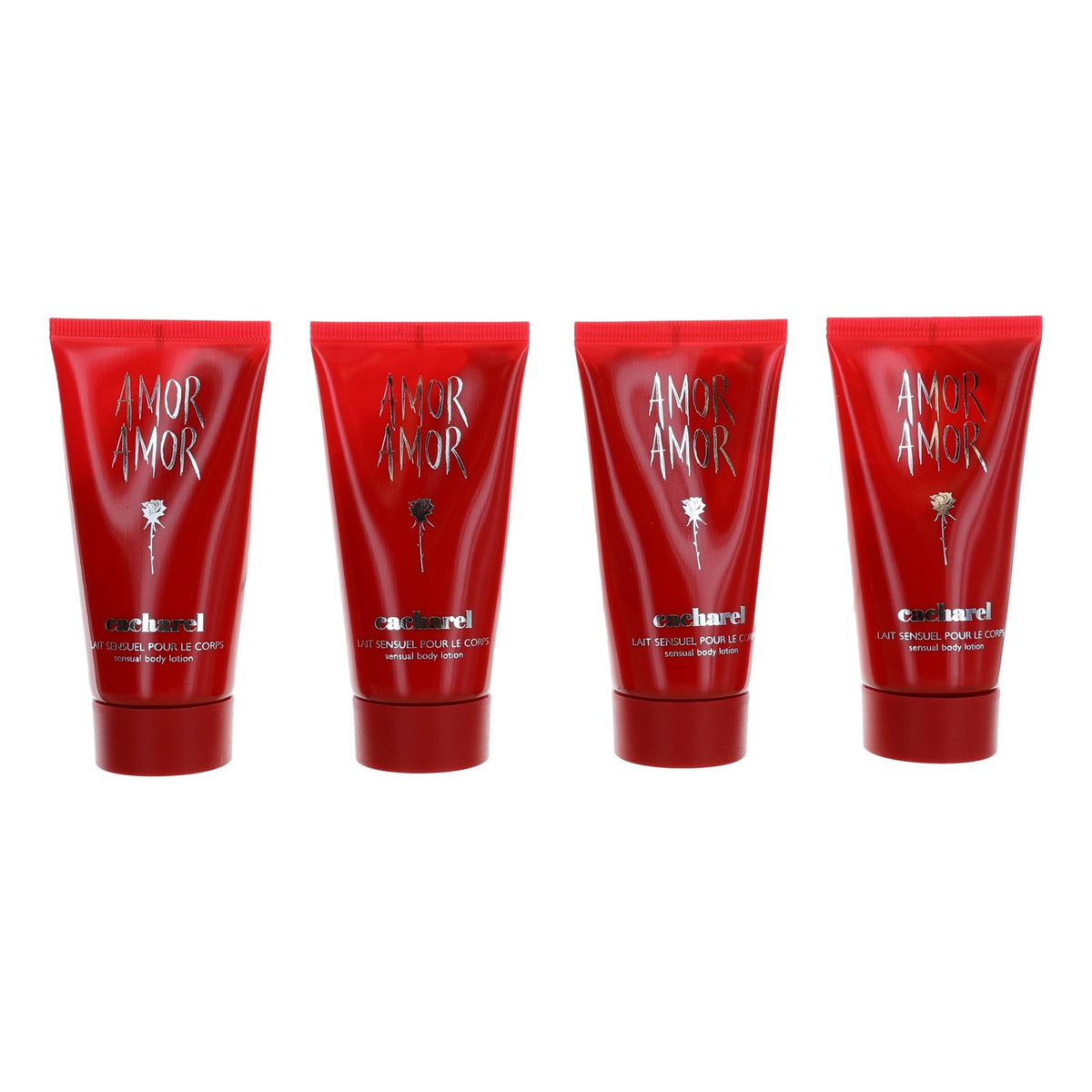 Amor Amor by Cacharel, 4 Piece 1.7oz Body Lotions (6.8oz total) women - Pertinacia Perfume