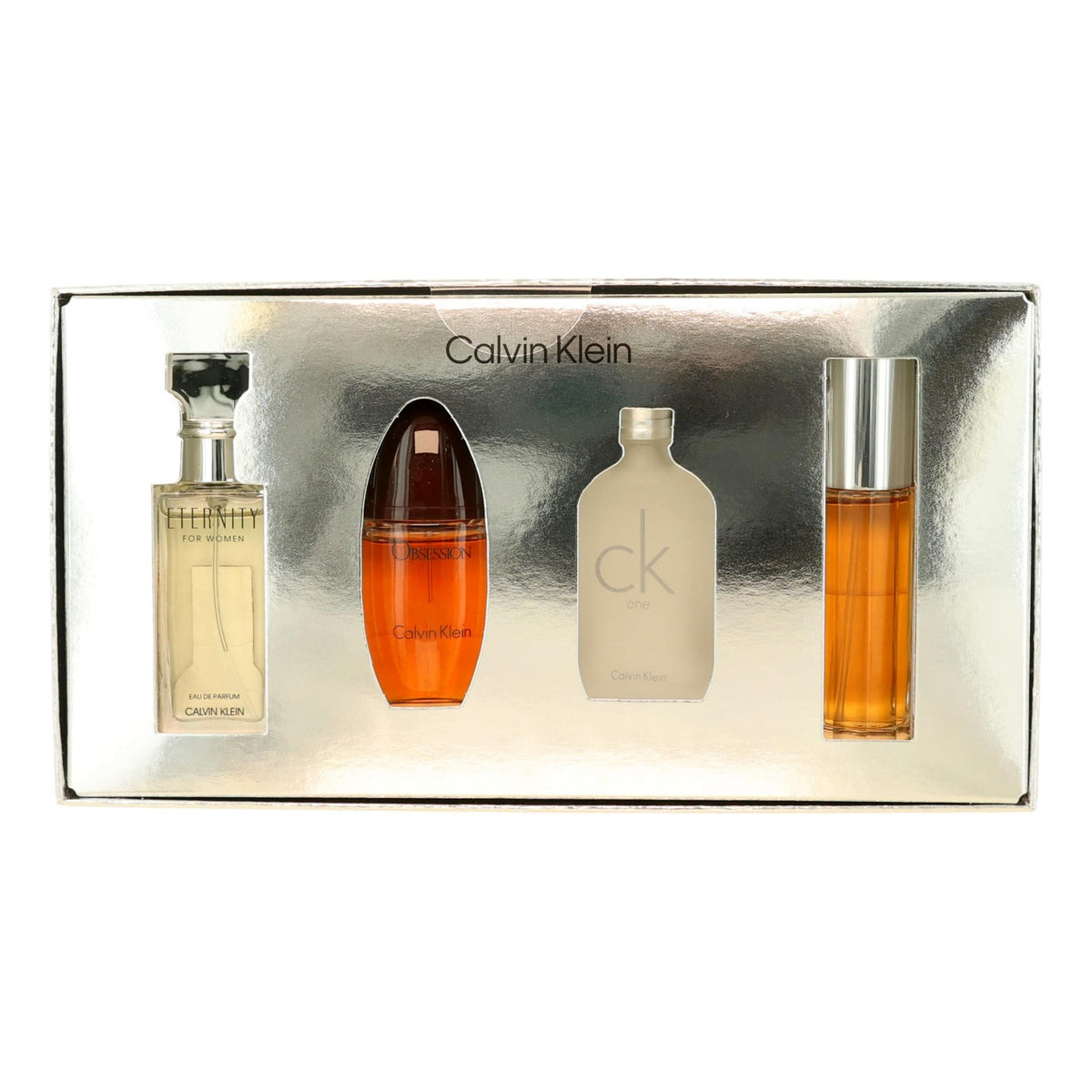 Calvin Klein by Calvin Klein, 4 Piece Mini Variety Set for Women - Pertinacia Perfume