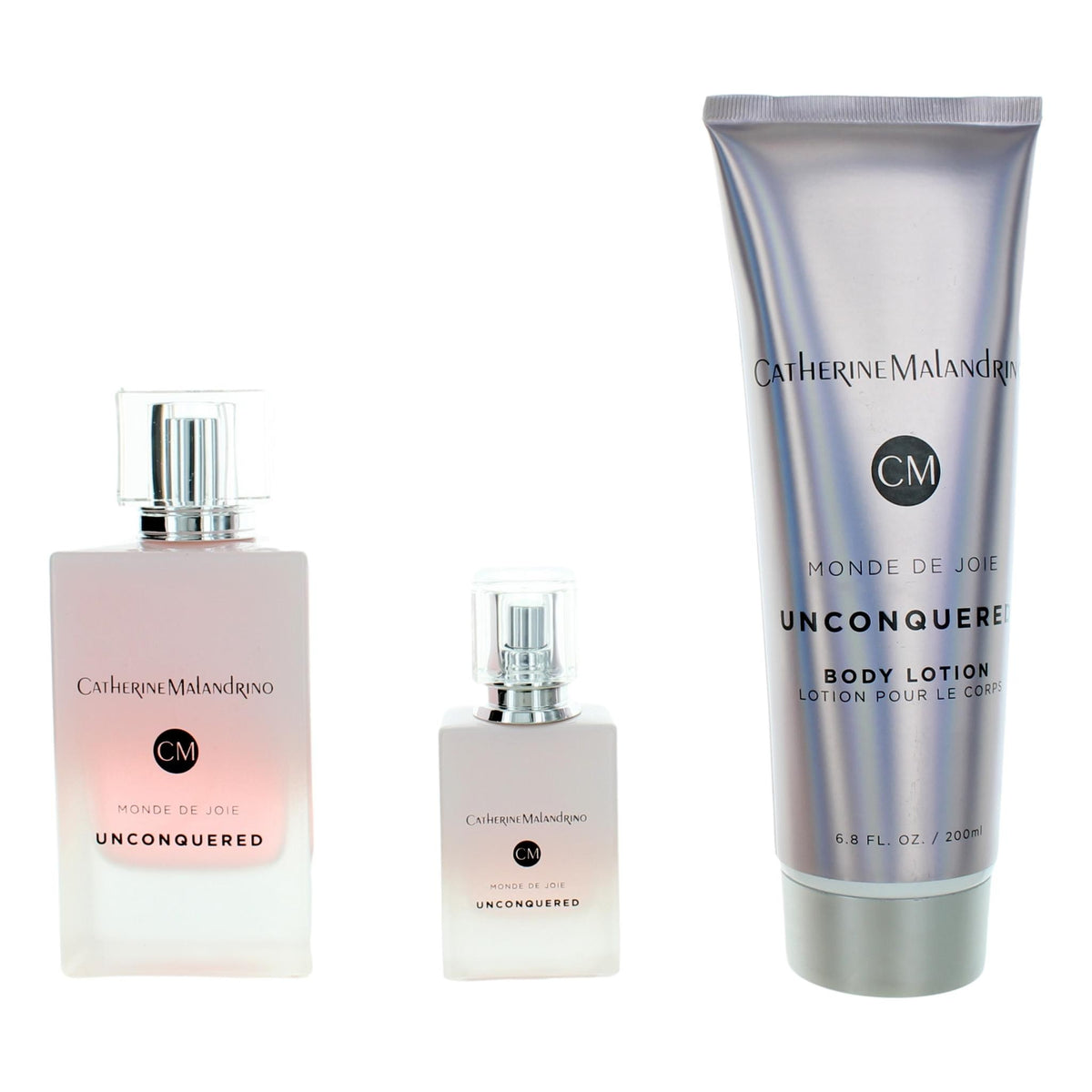 Unconquered Monde De Joie by Catherine Malandrino, 3 Piece Gift Set women - Pertinacia Perfume