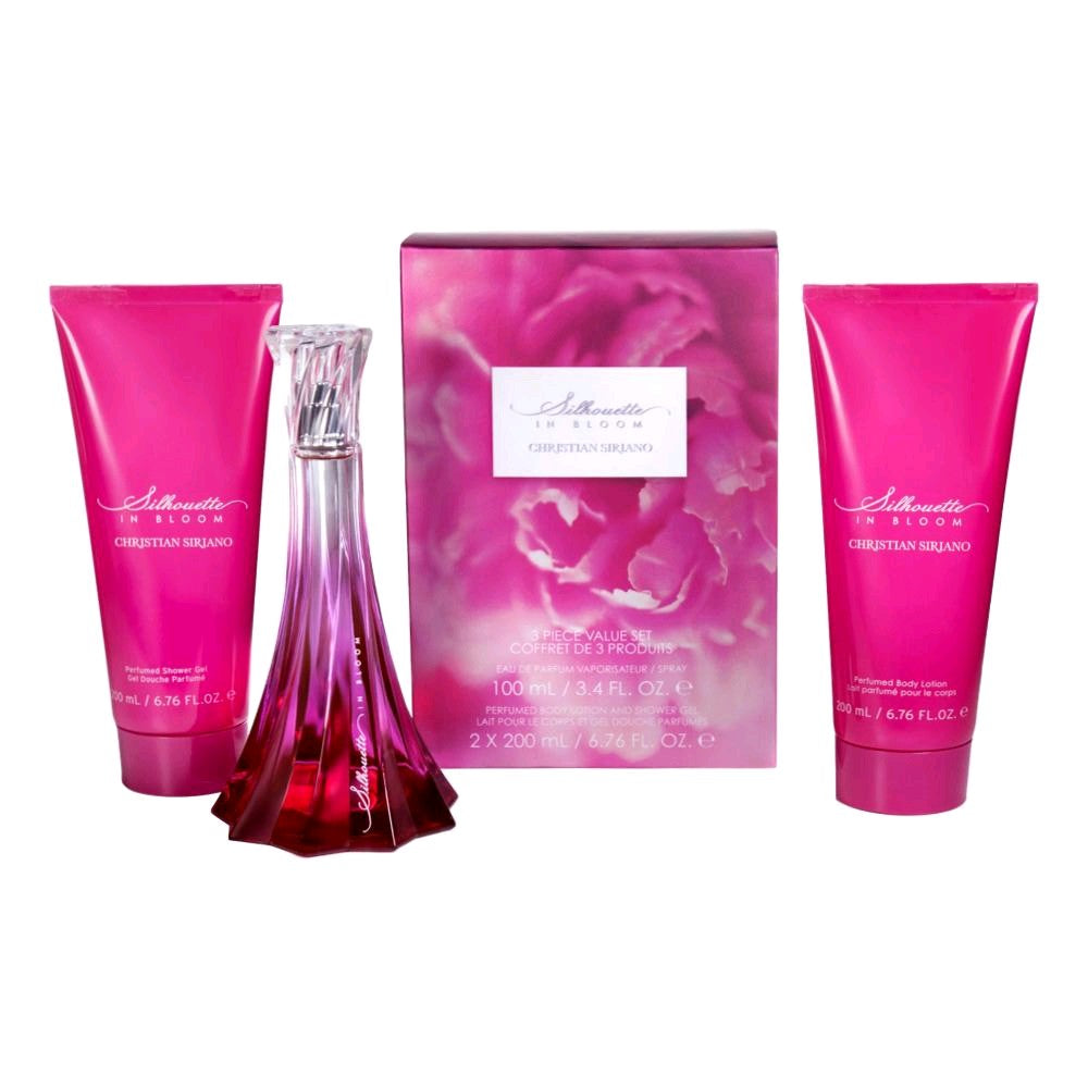 Silhouette In Bloom by Christian Siriano, 3 Piece Gift Set for Women - Pertinacia Perfume