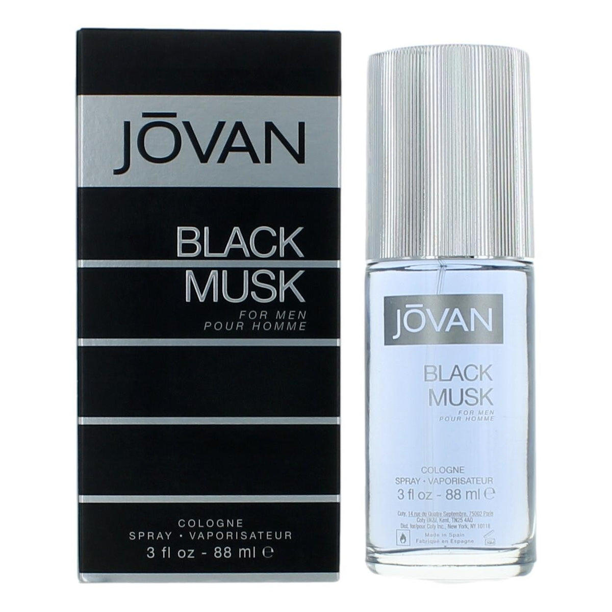 Jovan Black Musk by Jovan, 3 oz Cologne Spray for Men - Pertinacia Perfume