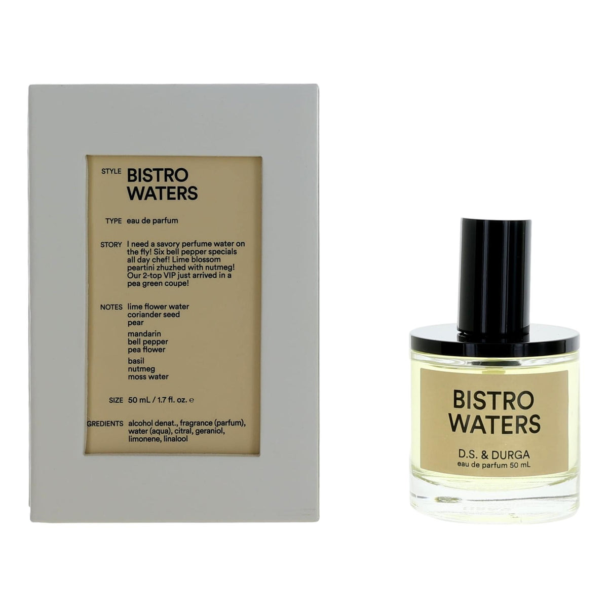 Bistro Waters by D.S. & Durga, 1.7 oz EDP Spray for Unisex - Pertinacia Perfume