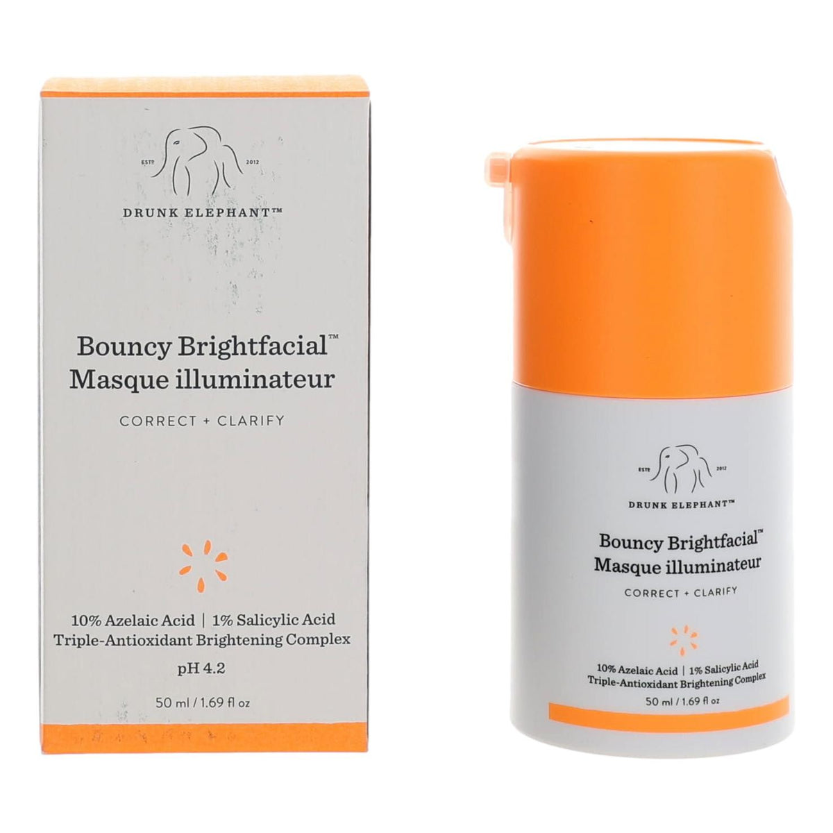 Drunk Elephant Bouncy Brightfacial by Drunk Elephant, 1.69oz Face Mask - Pertinacia Perfume