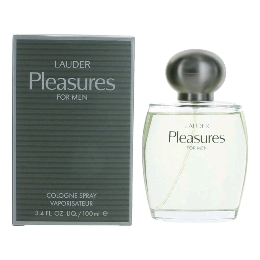Pleasures for Men by Estee Lauder, 3.4 oz Cologne Spray for Men - Pertinacia Perfume