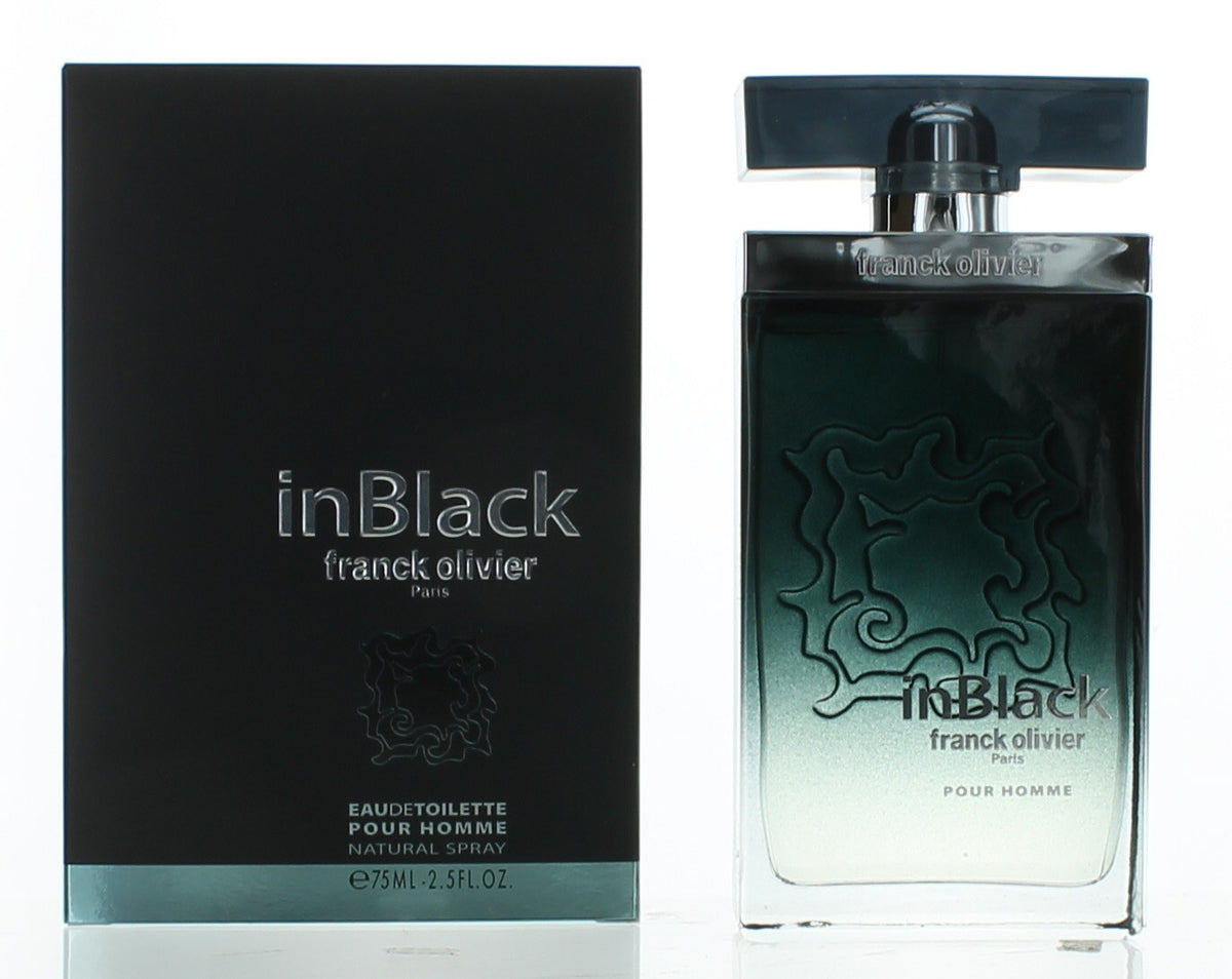 In Black by Franck Olivier, 2.5 oz EDT Spray for Men - Pertinacia Perfume