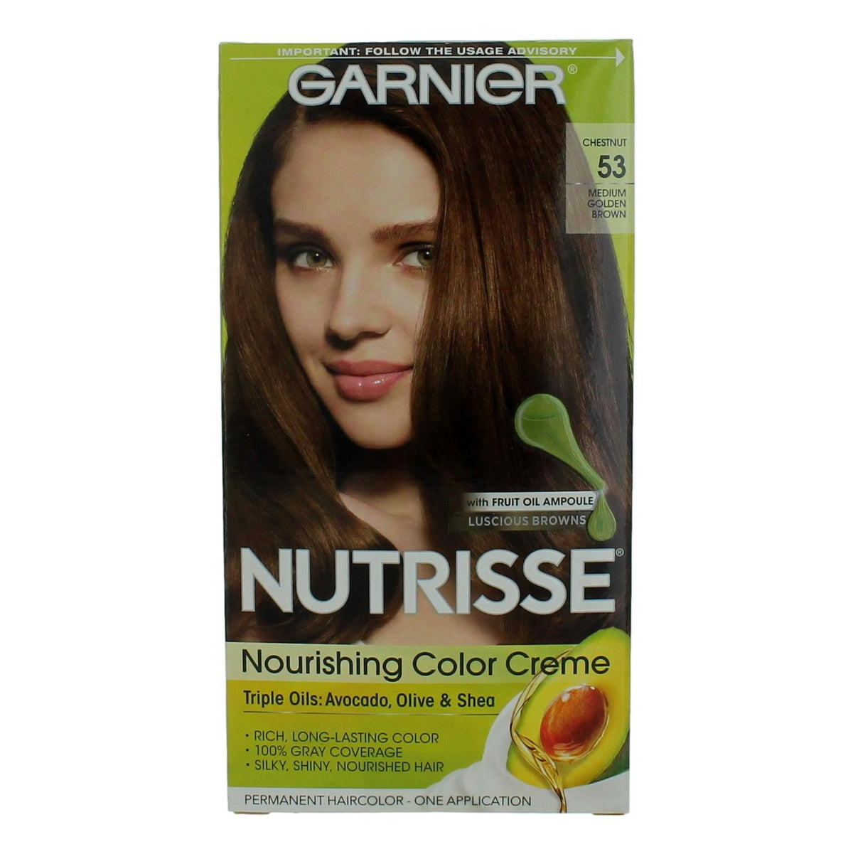 Garnier Hair Color Nutrisse Coloring Creme by Garnier, Hair Color- Chestnut 53 - Pertinacia Perfume