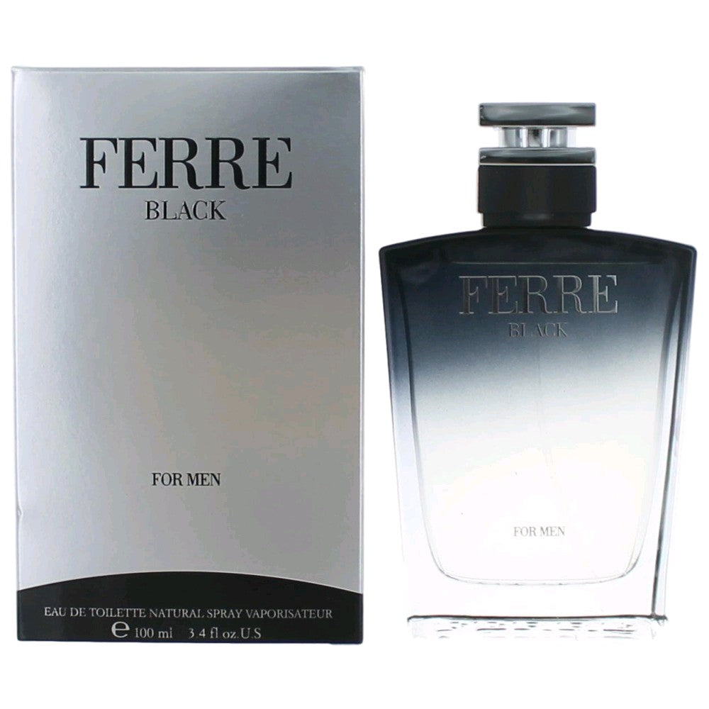 Ferre Black by Gianfranco Ferre, 3.4 oz EDT Spray for Men - Pertinacia Perfume