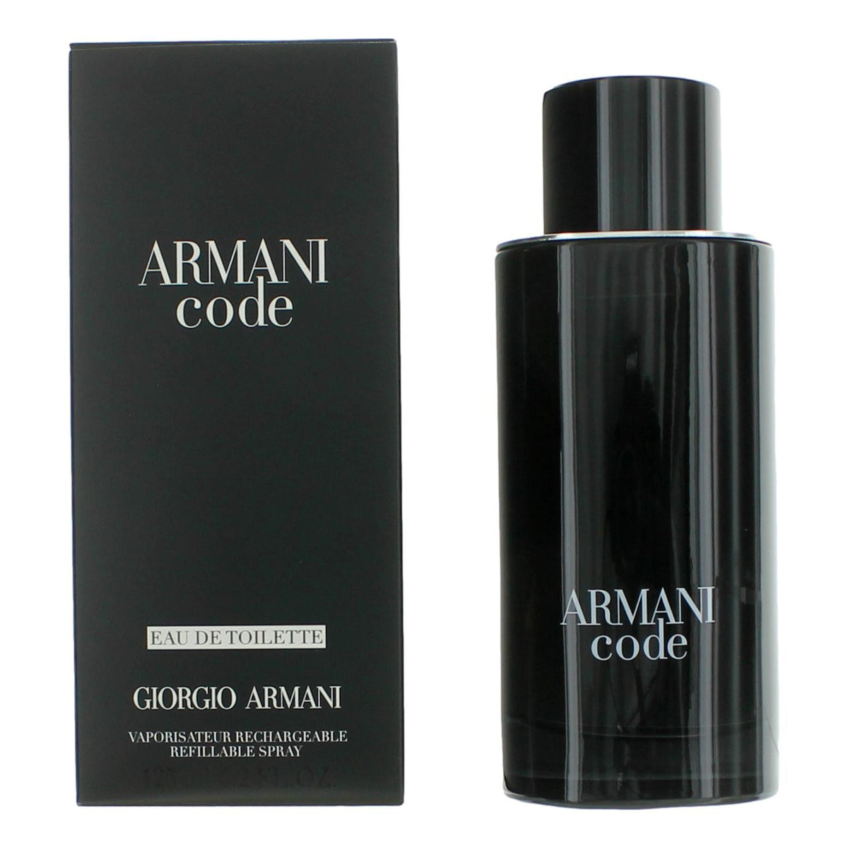Armani Code by Giorgio Armani, 4.2 oz EDT Refillable Spray for Men - Pertinacia Perfume