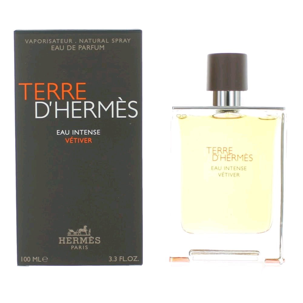 Terre D'Hermes Eau Intense Vetiver by Hermes, 3.3 oz EDP Spray for Men - Pertinacia Perfume