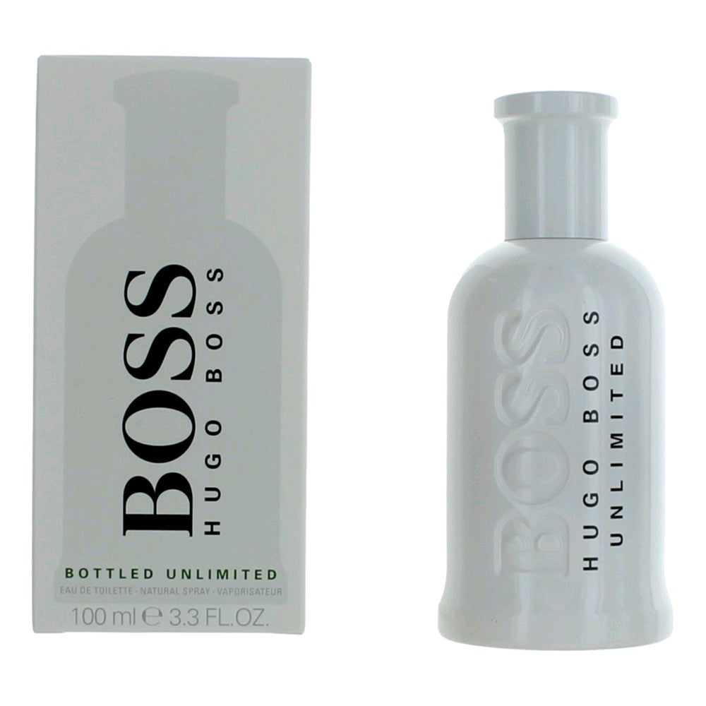 Boss Bottled Unlimited by Hugo Boss, 3.3 oz EDT Spray for Men - Pertinacia Perfume