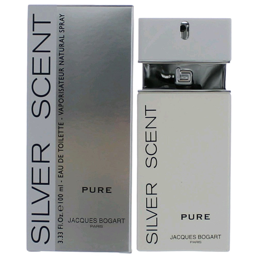 Silver Scent Pure by Jacques Bogart, 3.4 oz EDT Spray for Men - Pertinacia Perfume