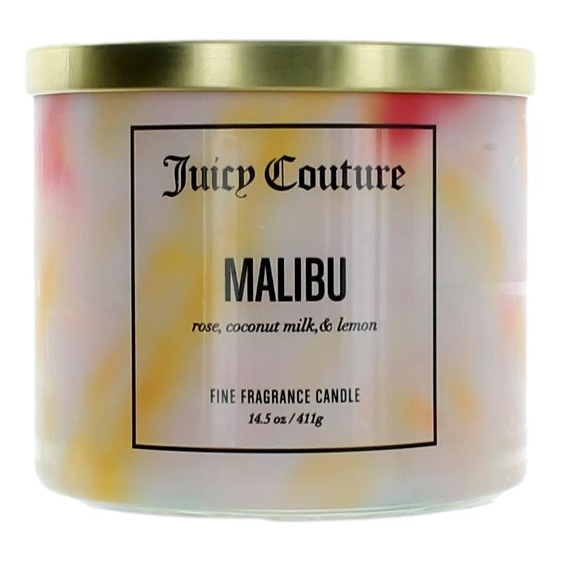 Juicy Couture 14.5 oz Soy Wax Blend 3 Wick Candle- Malibu - Pertinacia Perfume