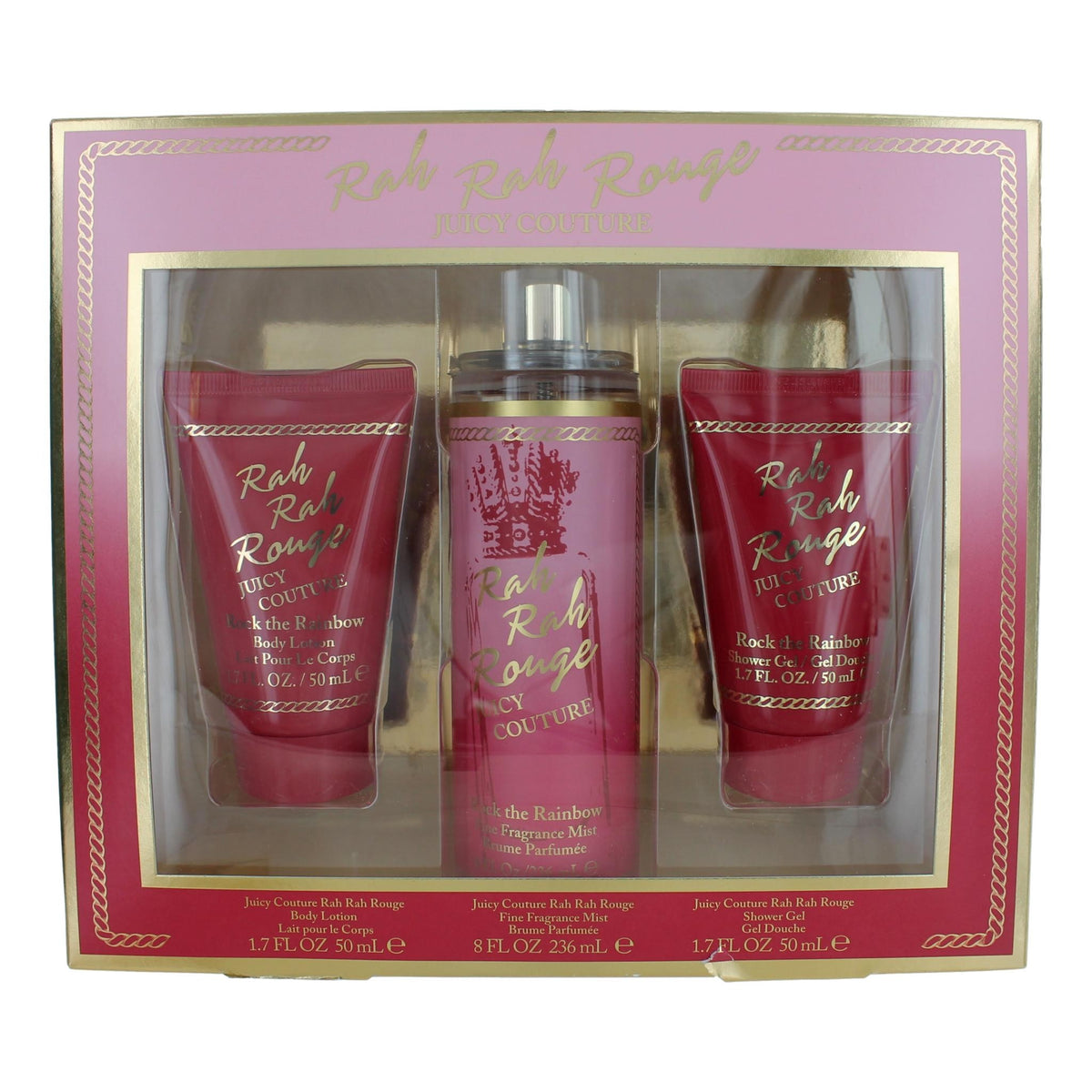 Rah Rah Rouge by Juicy Couture, 3 Piece Gift Set for Women - Pertinacia Perfume