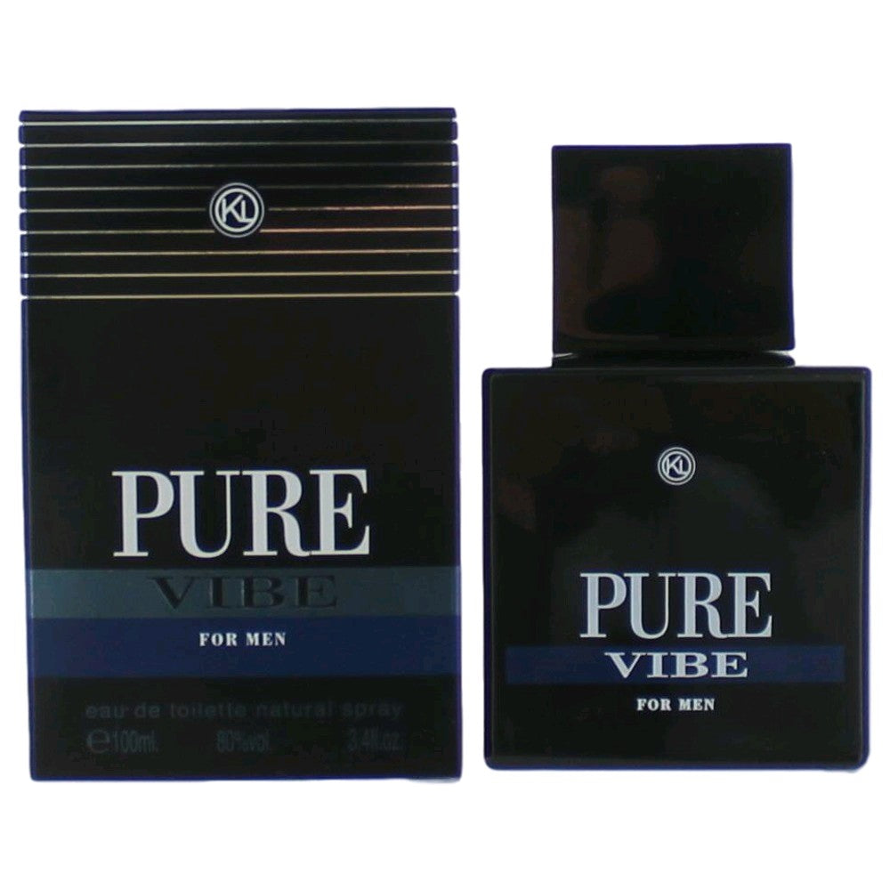 Pure Vibe by Karen Low, 3.4 oz EDT Spray for Men - Pertinacia Perfume
