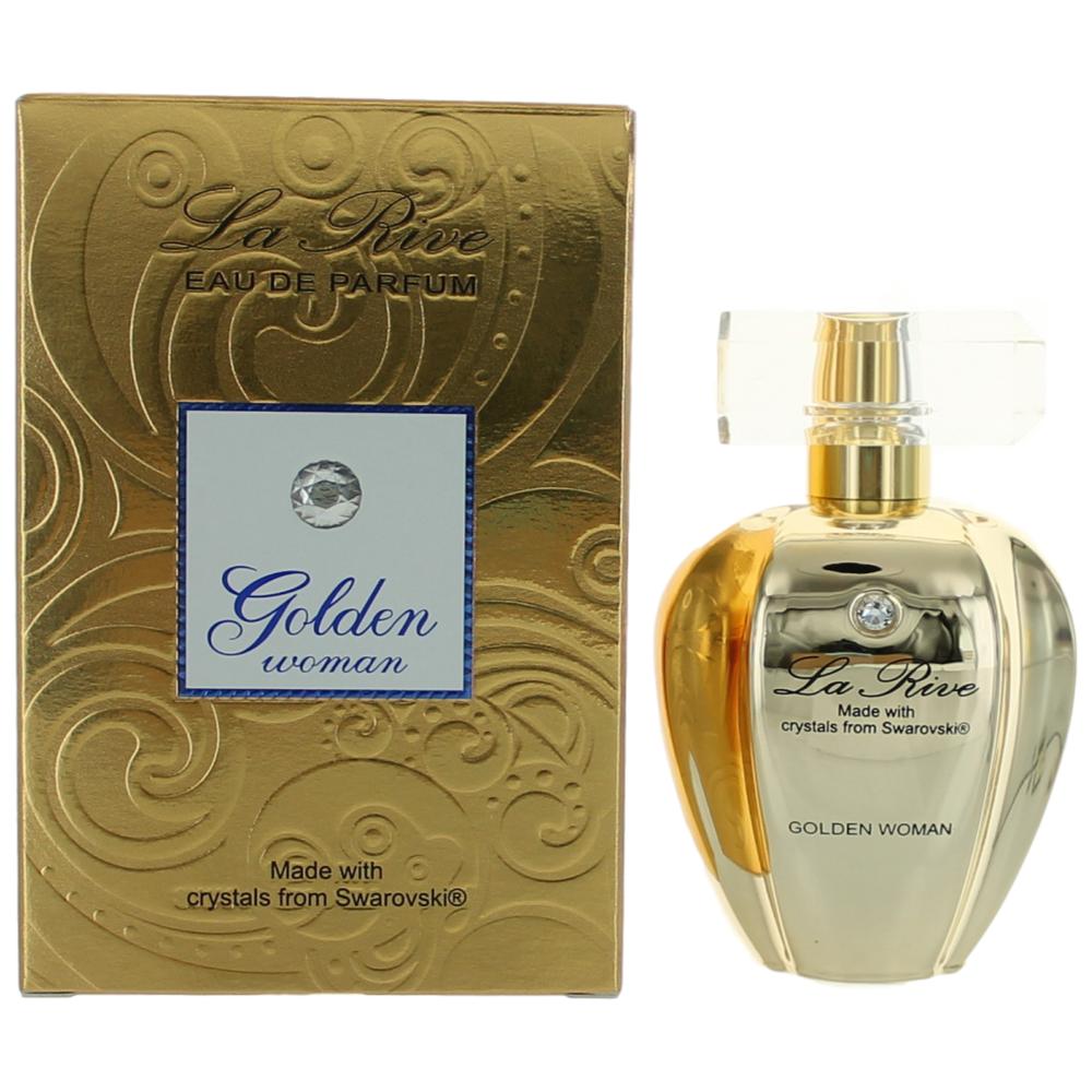 Golden Women by La Rive, 2.5 oz EDP Spray for Women - Pertinacia Perfume