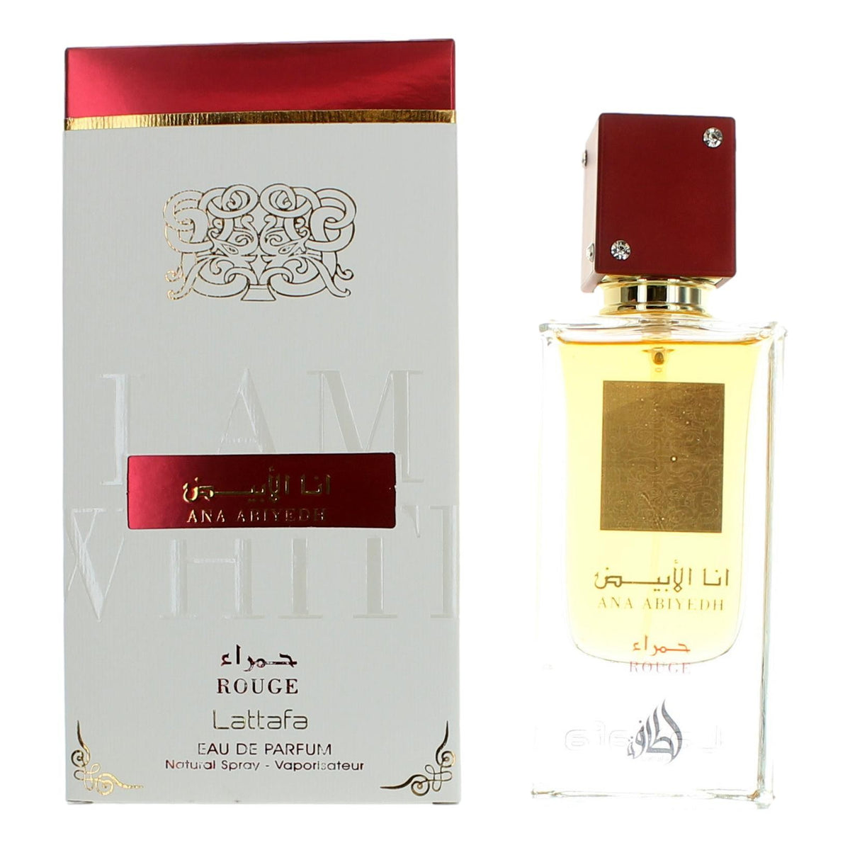 Ana Abiyedh Rouge by Lattafa, 2 oz EDP for Unisex - Pertinacia Perfume