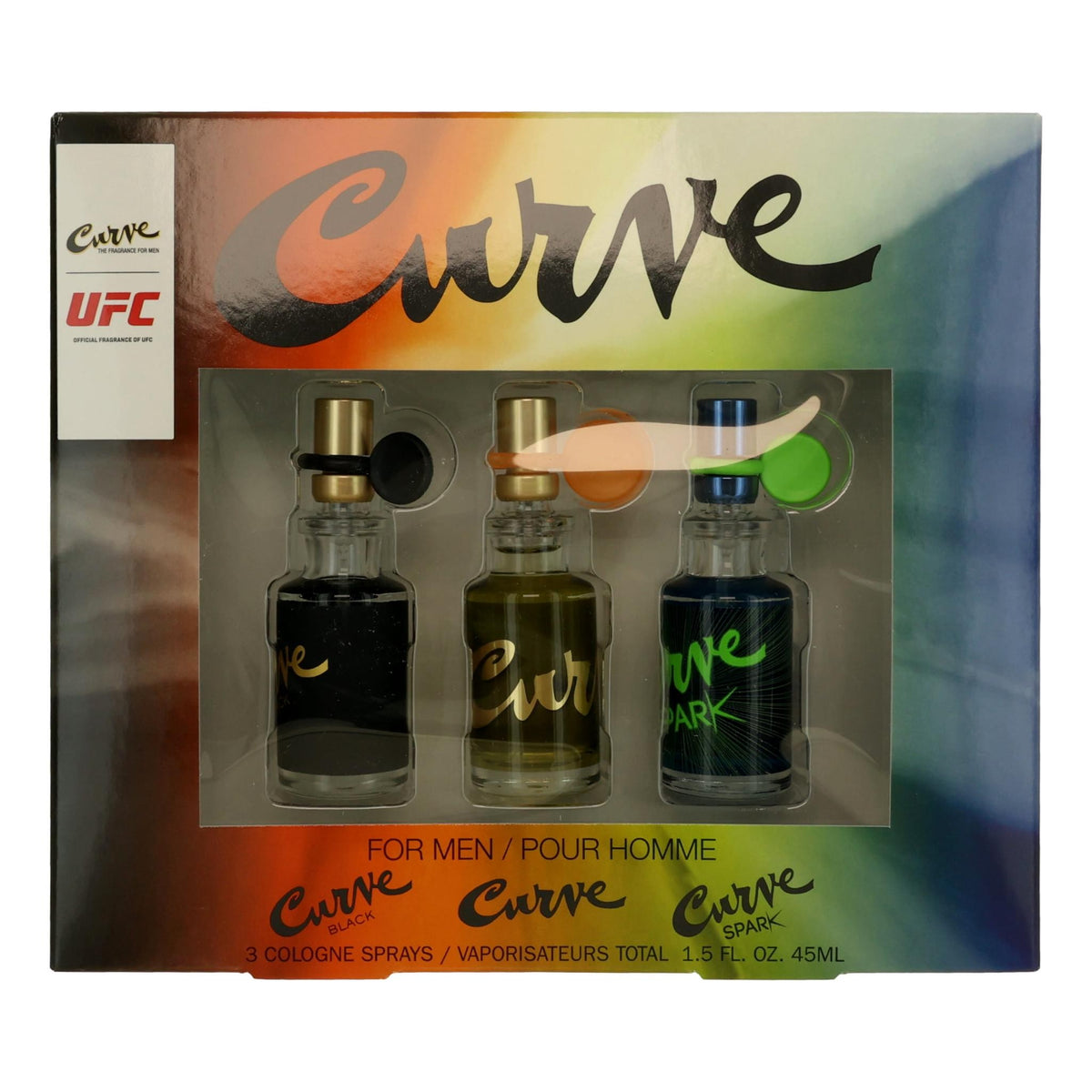 Curve by Liz Claiborne, 3 Piece Variety Coffret set for Men - Pertinacia Perfume