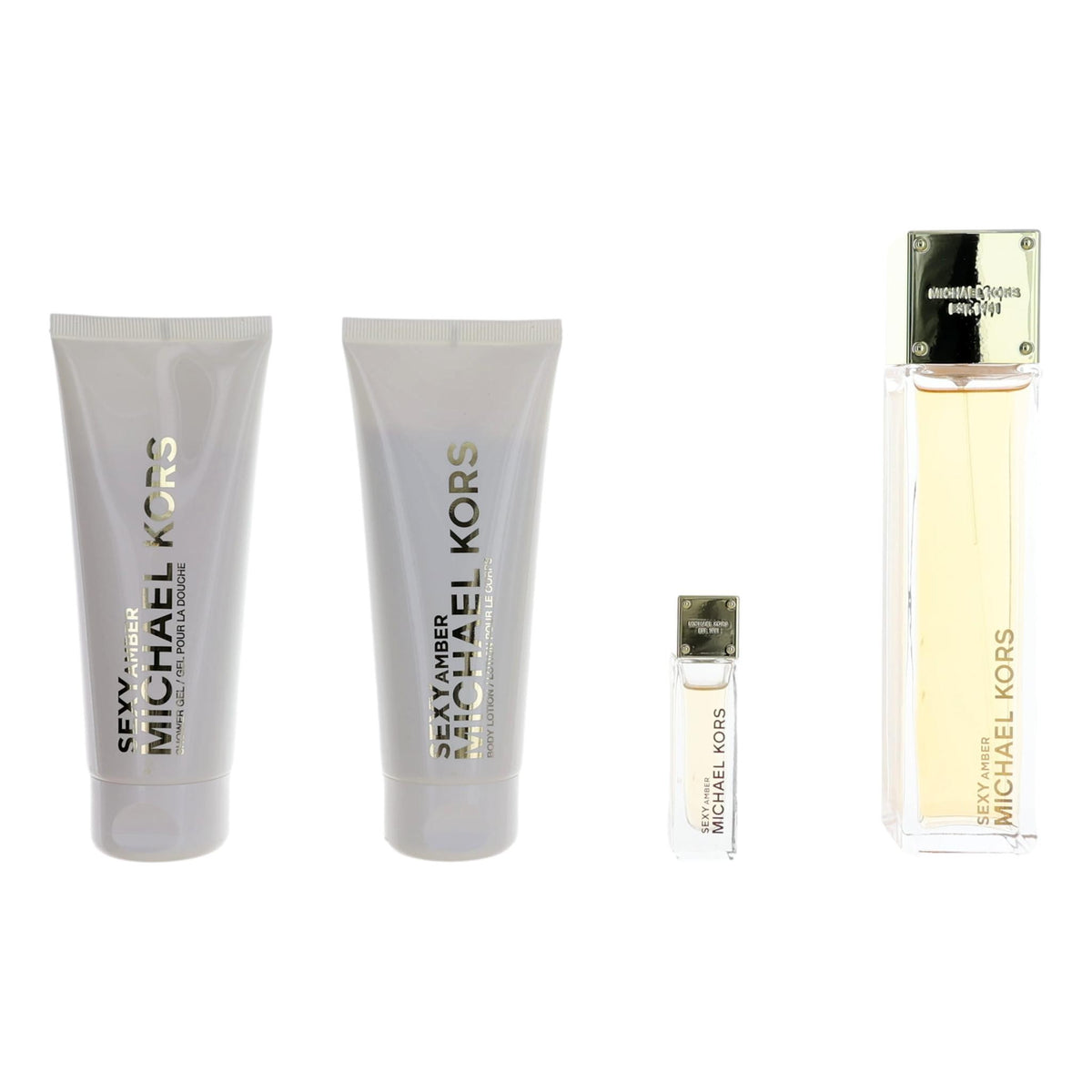 Michael Kors Sexy Amber by Michael Kors, 4 Piece Gift Set for Women - Pertinacia Perfume