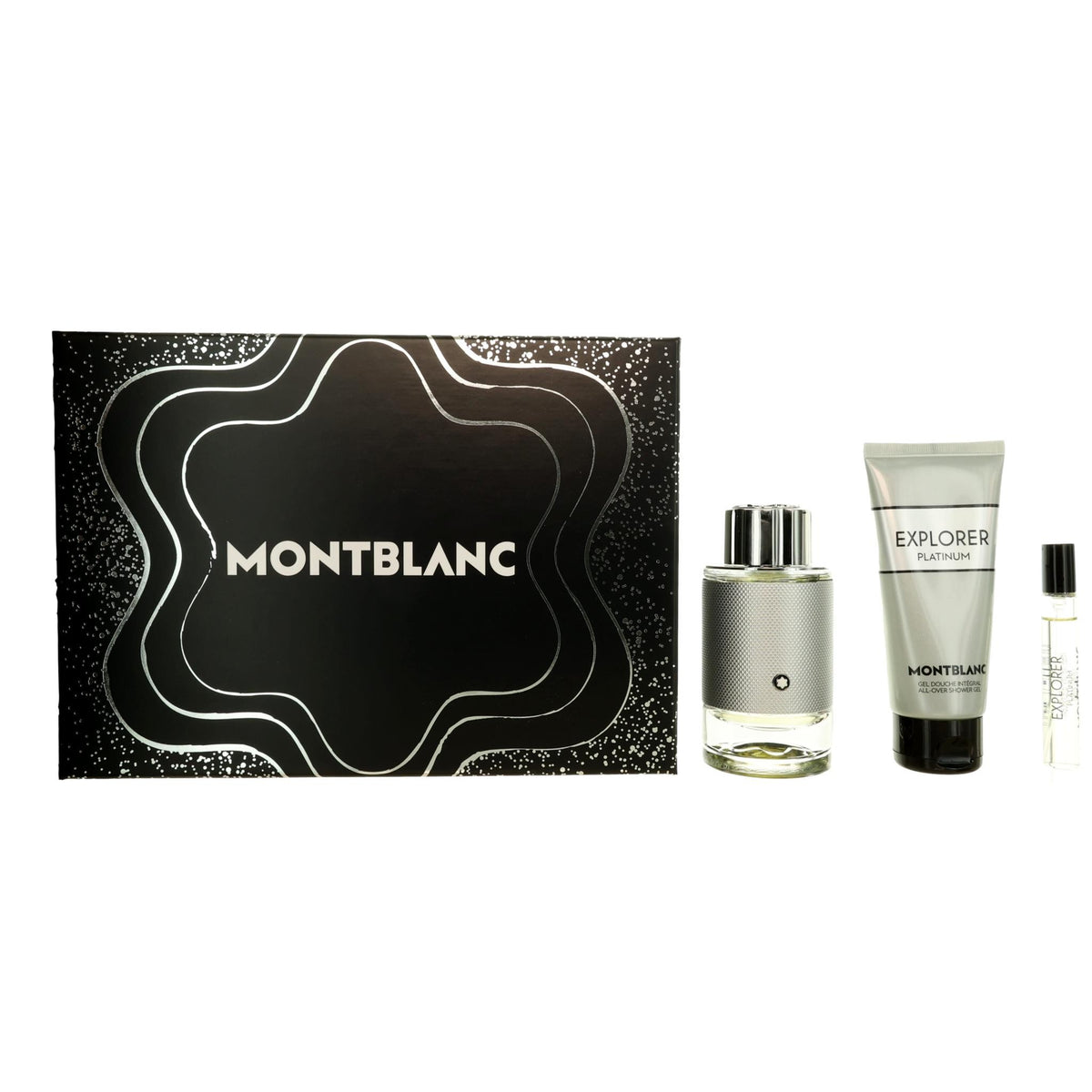 Explorer Platinum by Mont Blanc, 3 Piece Set for Men - Pertinacia Perfume