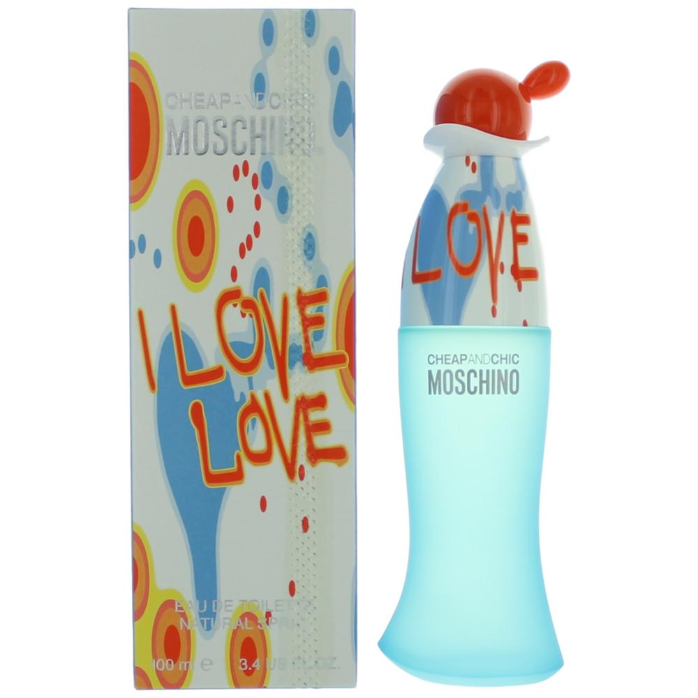 I Love Love Cheap & Chic by Moschino, 3.4 oz EDT Spray for Women - Pertinacia Perfume