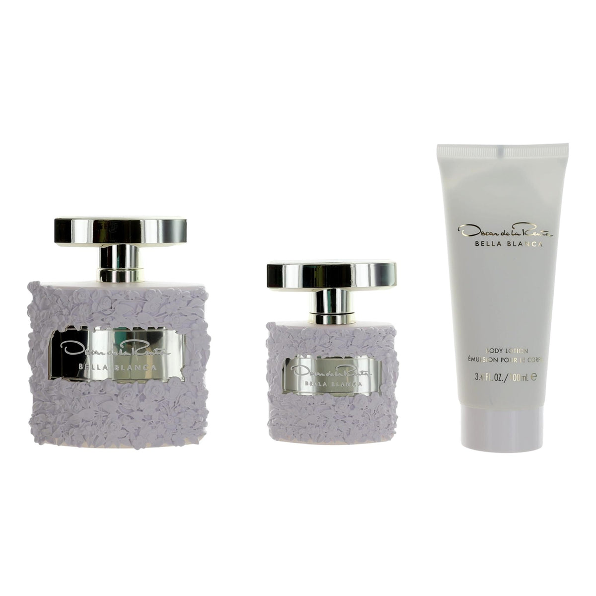 Bella Blanca by Oscar De La Renta, 3 Piece Gift Set for Women - Pertinacia Perfume