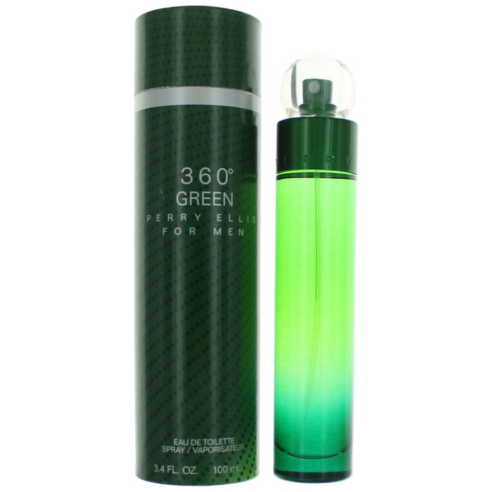 Perry Ellis 360 Green by Perry Ellis, 3.4 oz EDT Spray for Men - Pertinacia Perfume