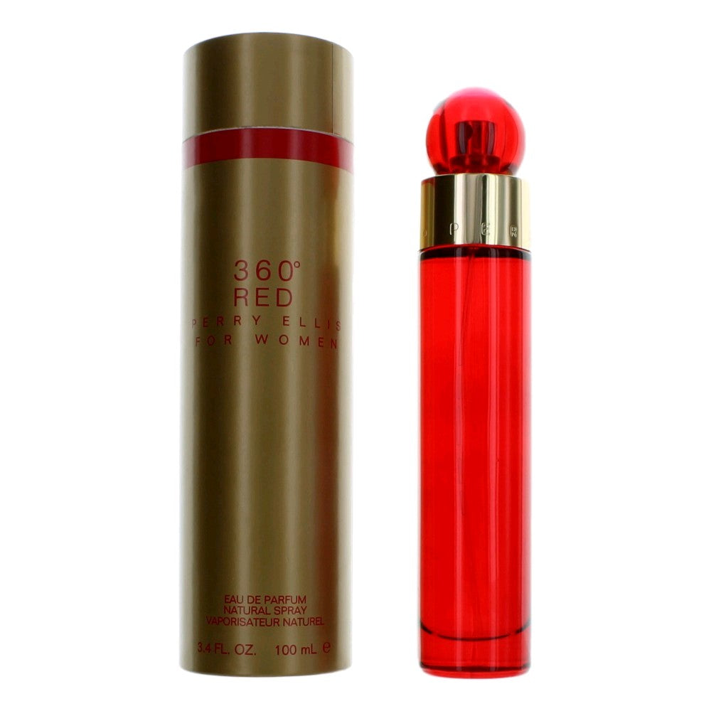 Perry Ellis 360 Red by Perry Ellis, 3.4 oz EDP Spray for Women - Pertinacia Perfume