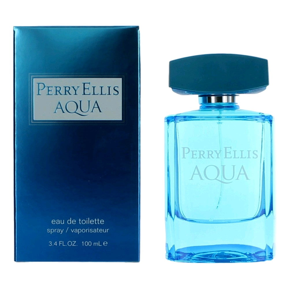 Perry Ellis Aqua by Perry Ellis, 3.4 oz EDT Spray for Men - Pertinacia Perfume
