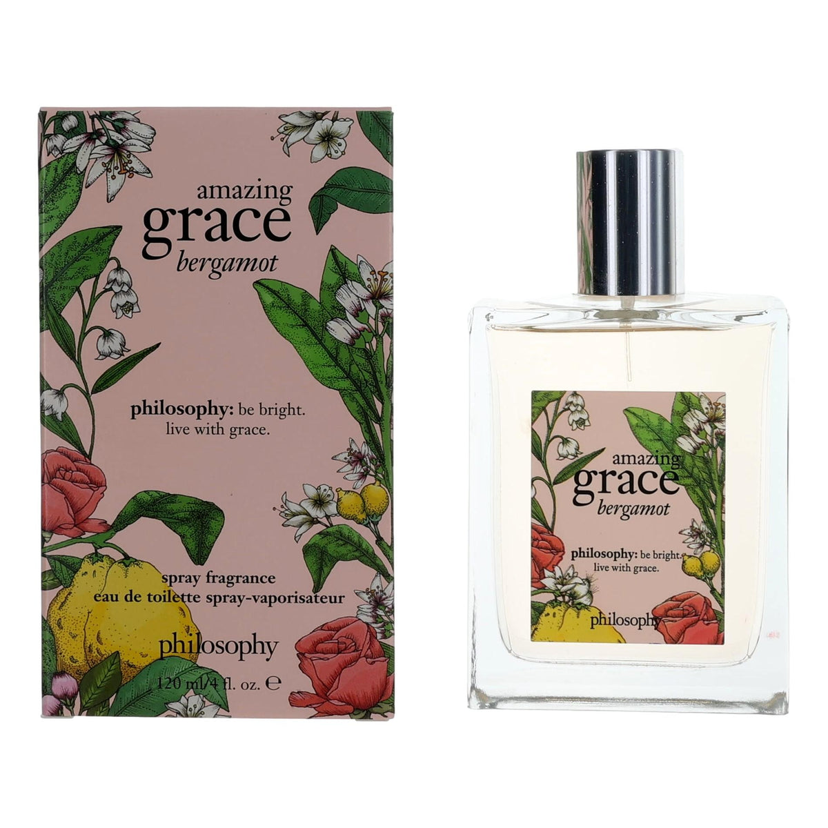 Amazing Grace Bergamot by Philosophy, 4 oz EDT Spray for Women - Pertinacia Perfume