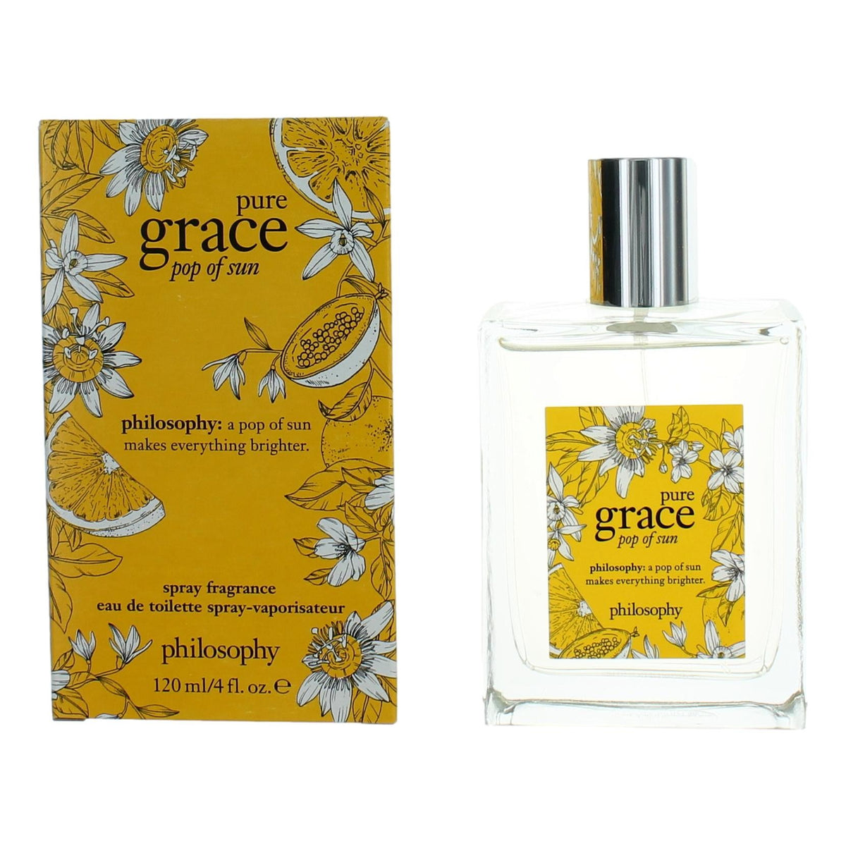Pure Grace Pop of Sun by Philosophy, 4 oz EDT Spray for Women - Pertinacia Perfume