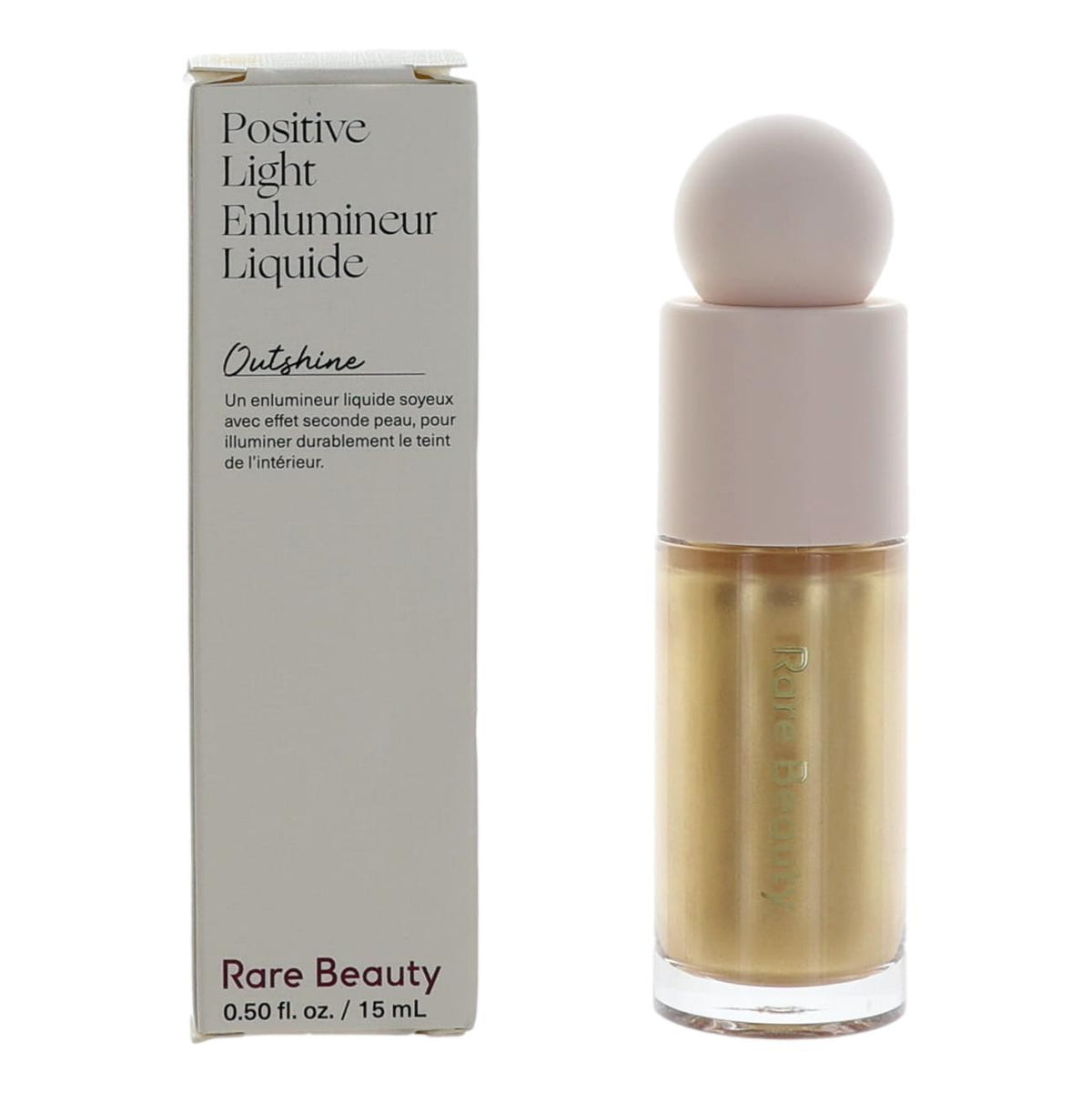 Rare Beauty Positive Light Liquid Luminizer by Rare Beauty, .5 oz Highlighter- Outshine - Pertinacia Perfume
