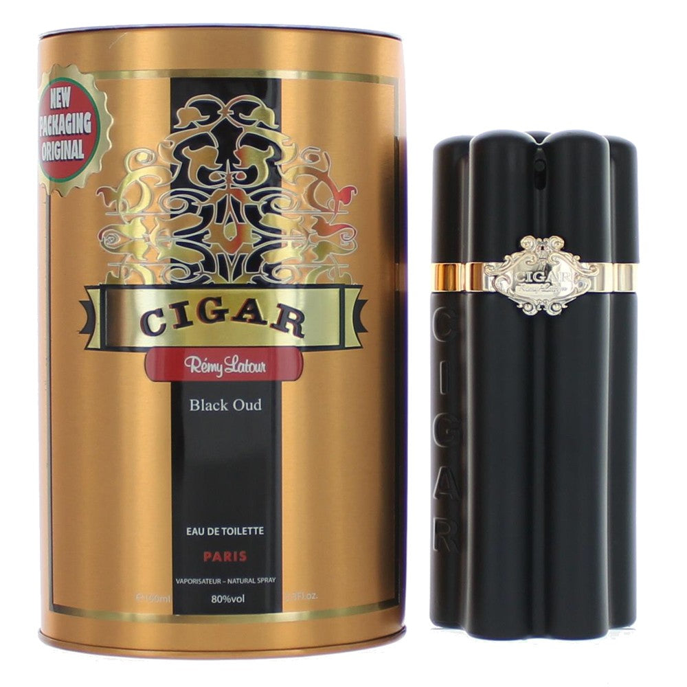 Cigar Black Oud by Remy Latour, 3.3 oz EDT Spray for Men - Pertinacia Perfume