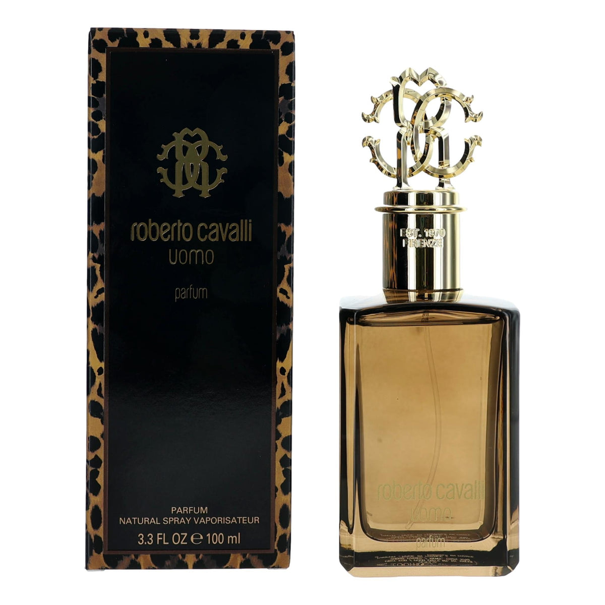 Roberto Cavalli Uomo by Roberto Cavalli, 3.3 oz Parfum Spray for Men - Pertinacia Perfume