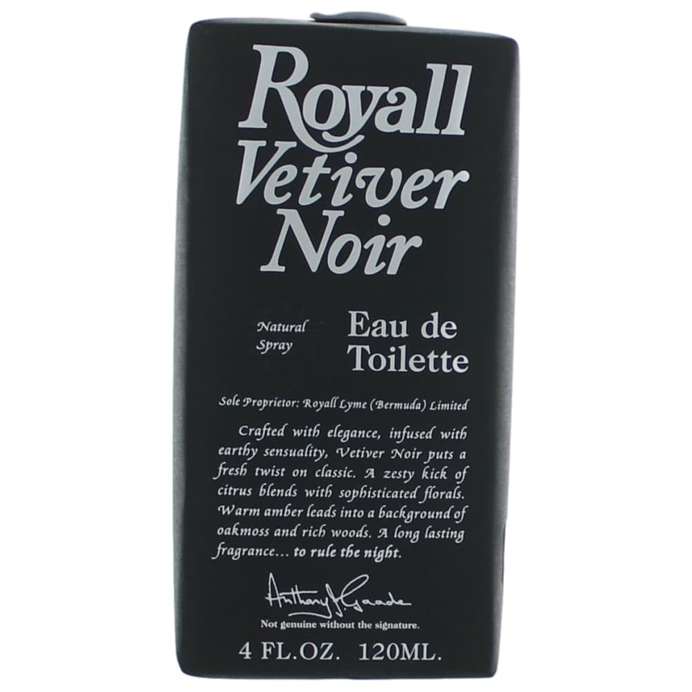 Royall Vetiver Noir by Royall Fragrance, 4 oz EDT Spray for Men - Pertinacia Perfume