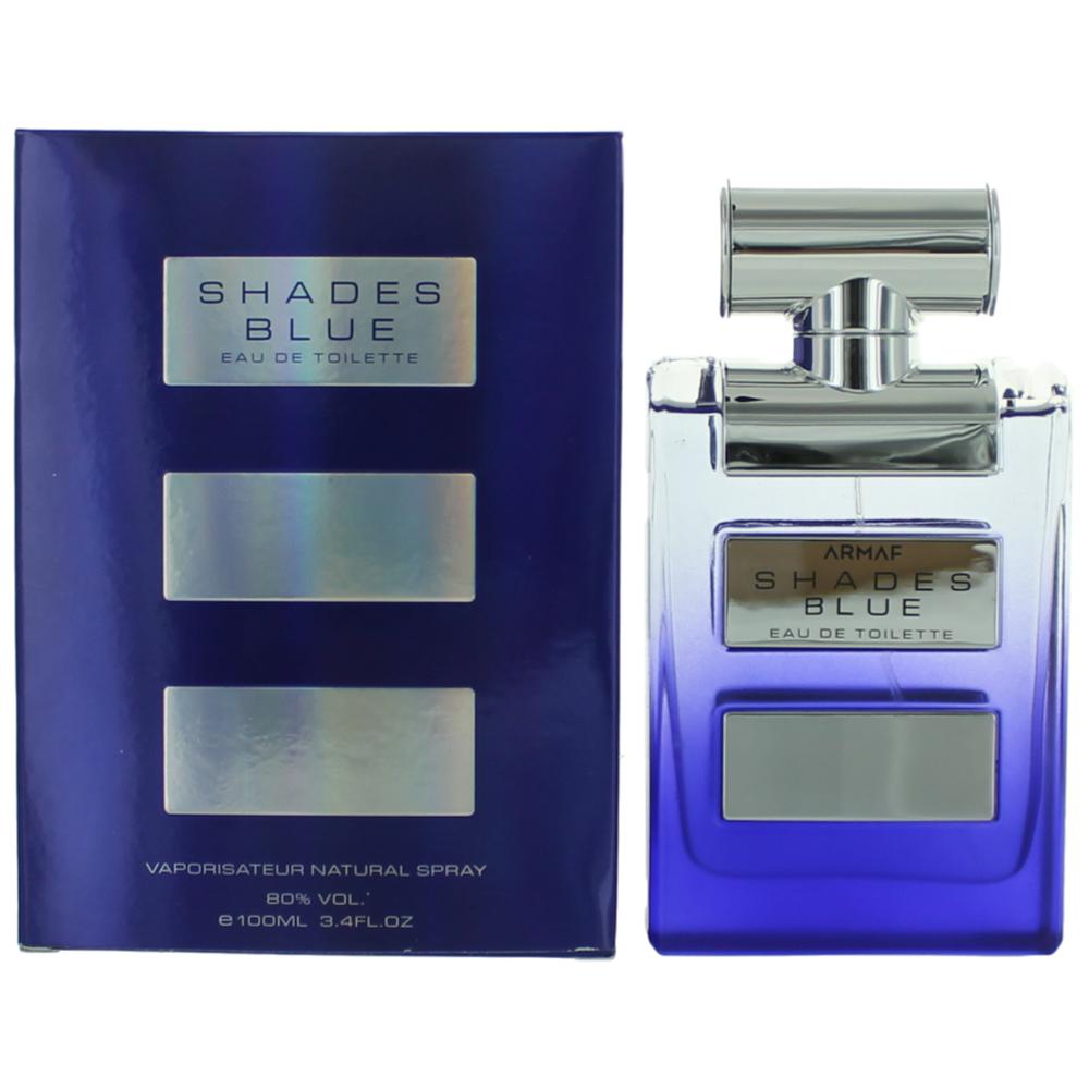 Shades Blue by Armaf, 3.4 oz EDT Spray for Men - Pertinacia Perfume