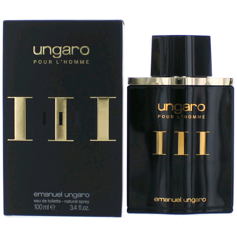 Ungaro Pour L'Homme III by Ungaro, 3.4 oz EDT Spray for Men - Pertinacia Perfume
