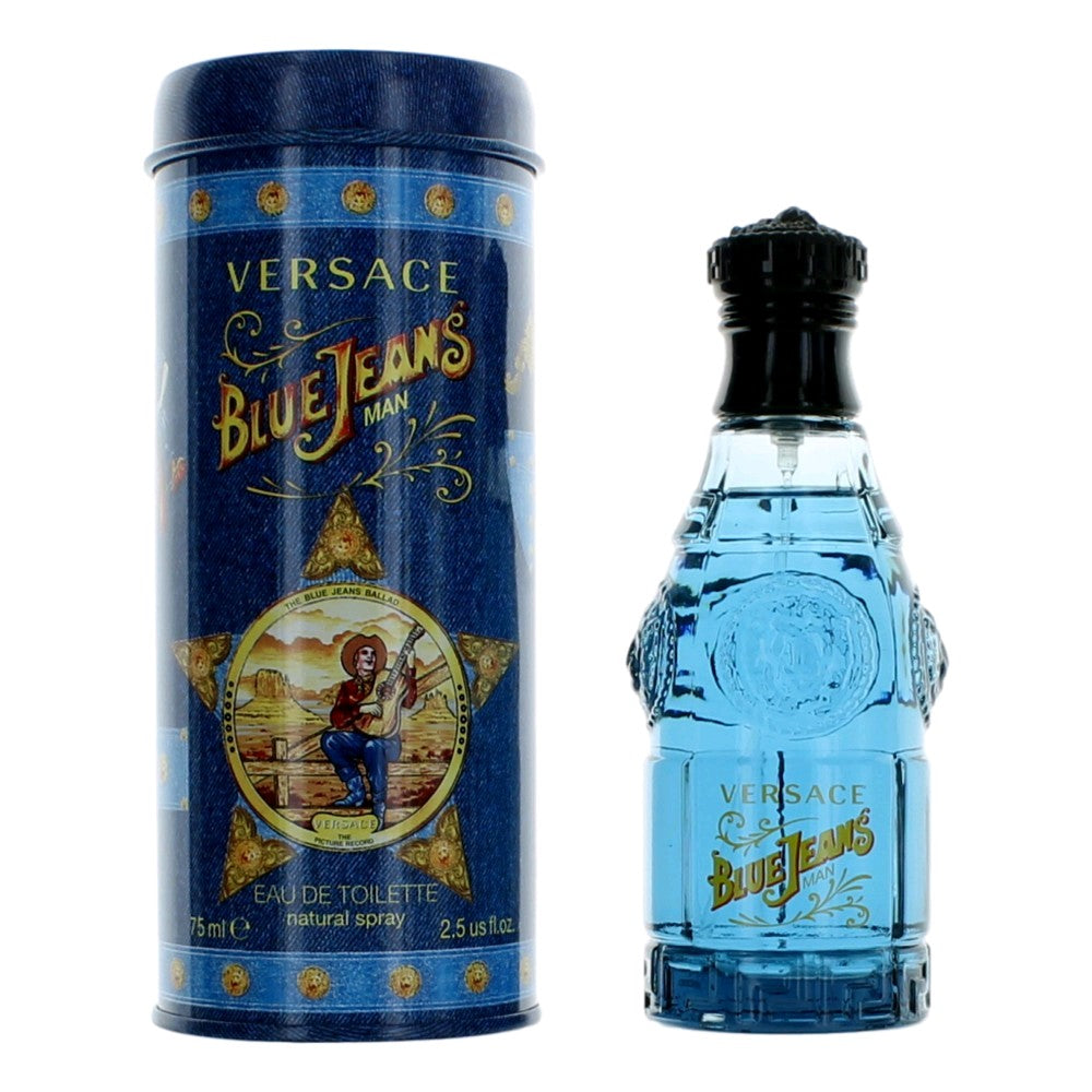 Blue Jeans by Versace, 2.5 oz EDT Spray for Men - Pertinacia Perfume