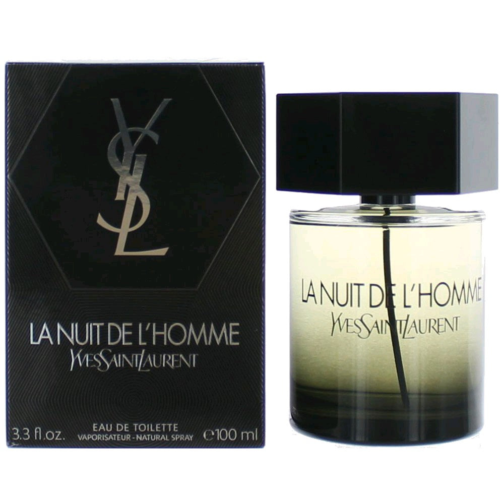 La Nuit De L'Homme by Yves Saint Laurent, 3.3 oz EDT Spray for Men - Pertinacia Perfume