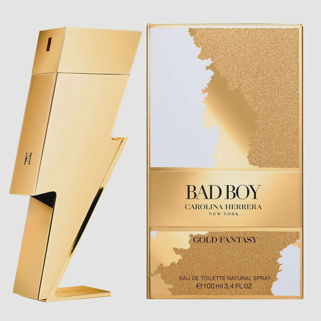Bad Boy Gold Fantasy Carolina Herrera EDT 3.4oz for Men - Pertinacia Perfume
