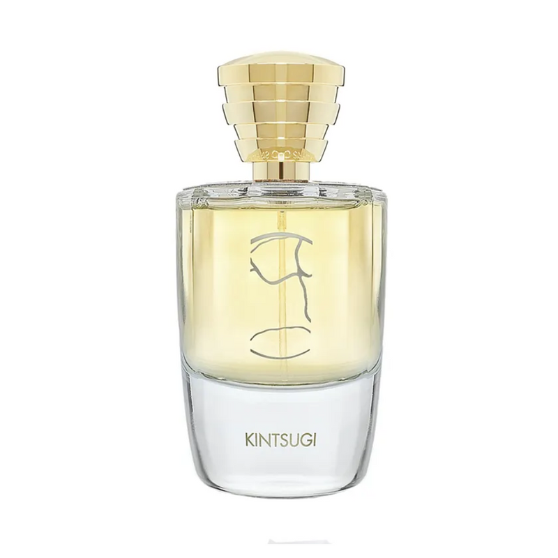 Kintsugi Masque Milano fragrance bottle, 100ml, with elegant design and branding, showcasing the perfume inside.