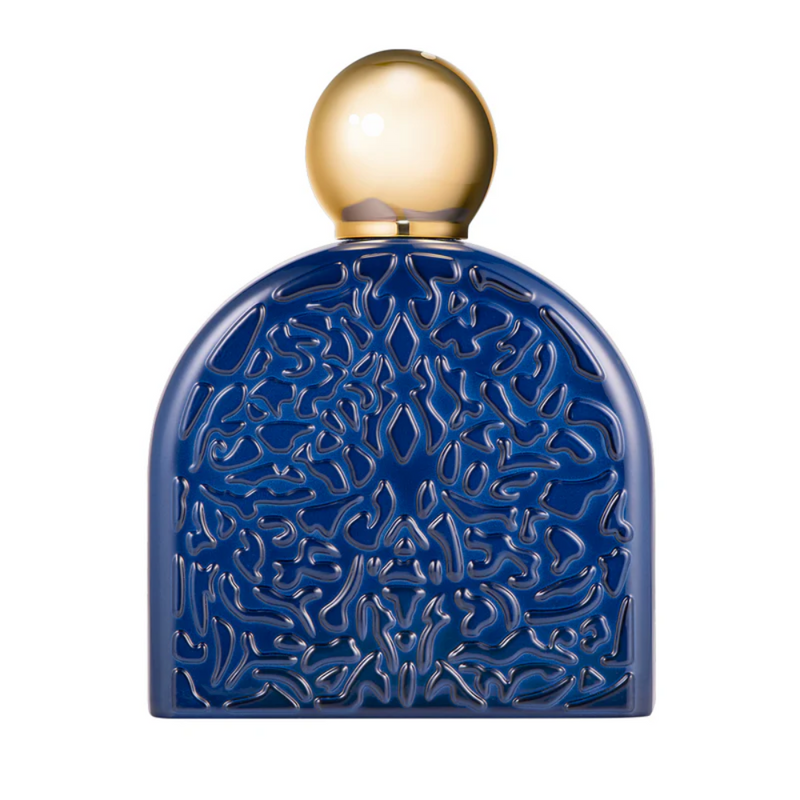 Royal Blue M. Micallef perfume 3.4 oz bottle, elegant cologne with a sleek design, displayed in the image.