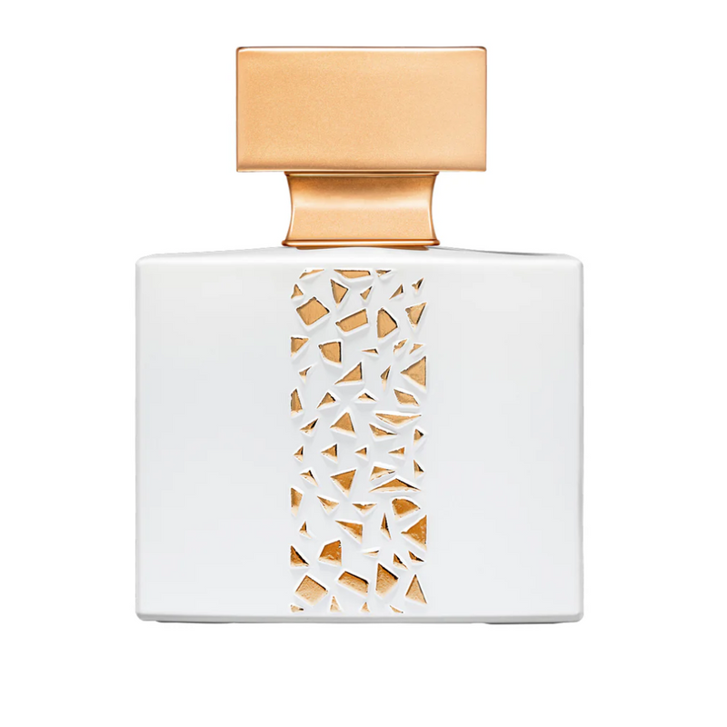 Ylang in Gold Nectar M. Micallef perfume bottle, 1 oz, with elegant gold-colored packaging and floral design.