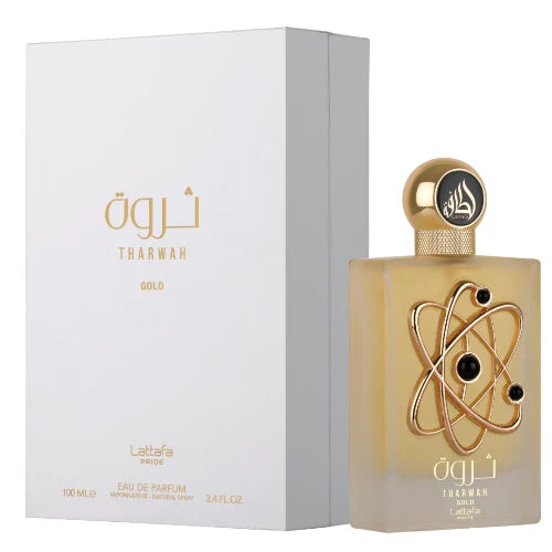 Lattafa Pride Tharwah Gold Eau De Parfum 3.4 Oz