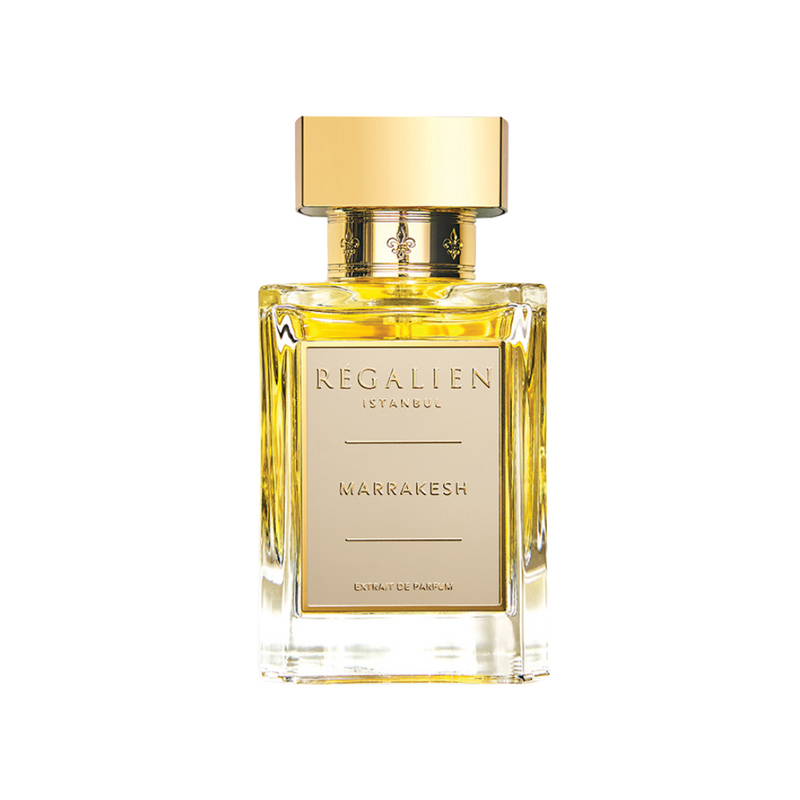 Marrakesh Regalien 2.7 oz bottle from Online Warehouse, showing the elegant packaging and product label.