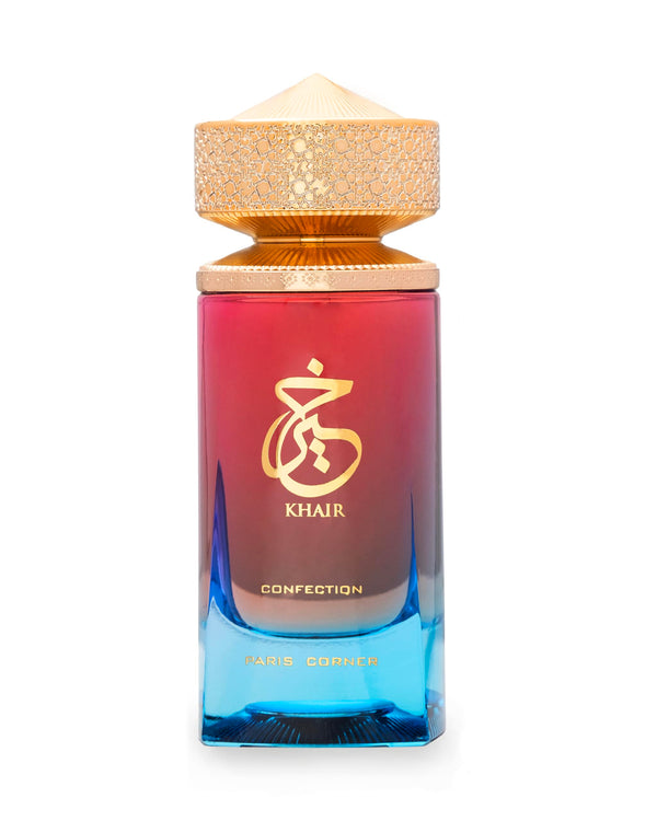 Paris Corner Khair Cofection perfume bottle by Pertinacia Perfume, showcasing the 3.4oz fragrance with elegant packaging.