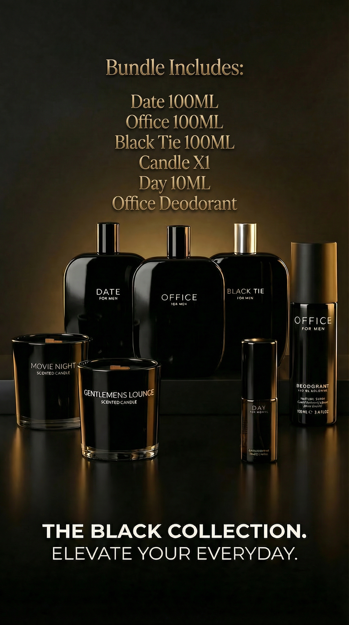 The Black Collection Bundle x6 Items Fragrance One